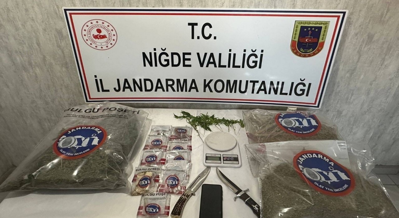 Niğdede 2 kilo 251 gram uyuşturucu ele geçirildi