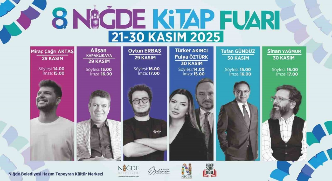 Niğdede kültür şöleni başlıyor: 8. Kitap Fuarı kapılarını açıyor