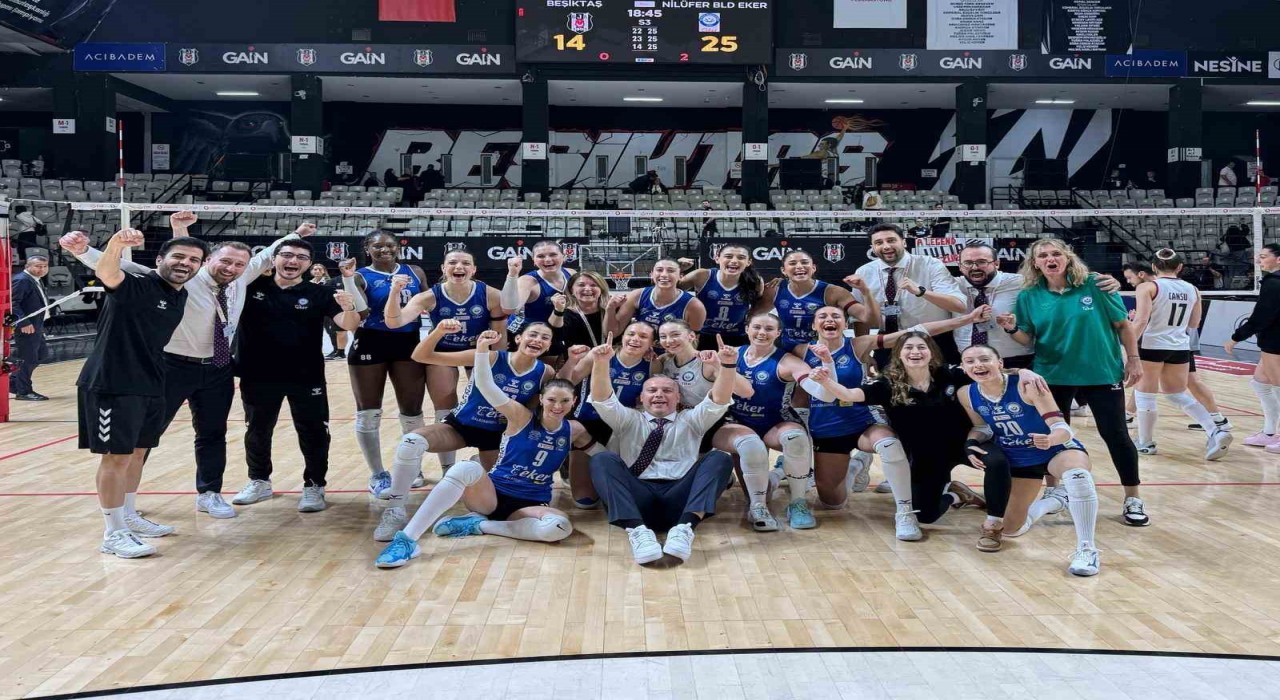 Nilüfer Belediyespor, Beşiktaşı set vermeden geçti