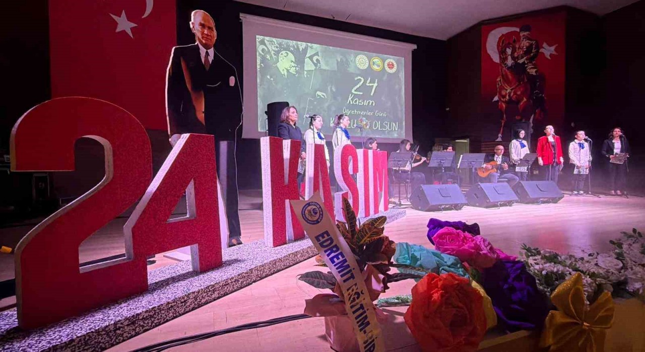 Öğretmenler günü Edremitte kutlandı