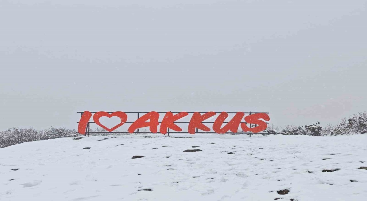 Ordunun yükseklerinde kar yağışı