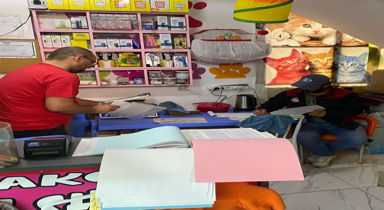Ortacada ev ve süs hayvanı satış yerlerinden denetim
