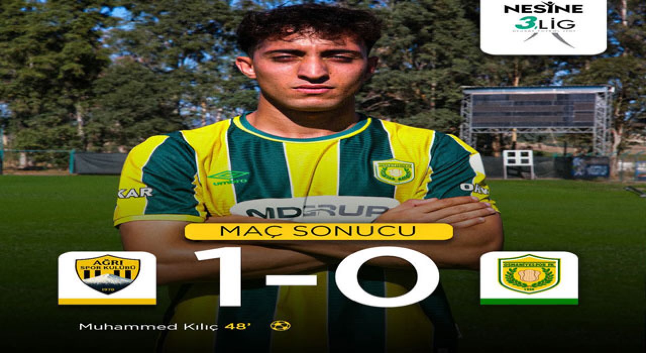 Osmaniyespor, Ağrı 1970 Spor Deplasmanında 1-0 Mağlup Oldu