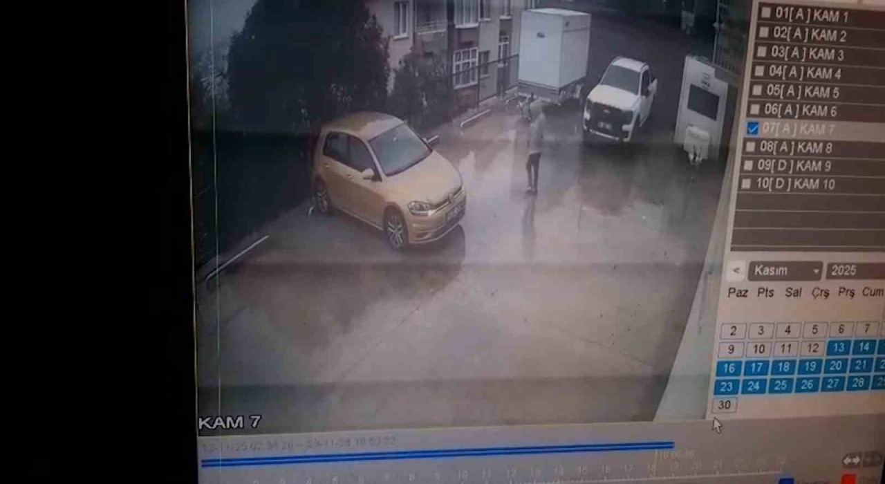 Otoparktan çıkan otomobil, 10 metrelik yükseklikten bahçeye uçtu: 1 yaralı