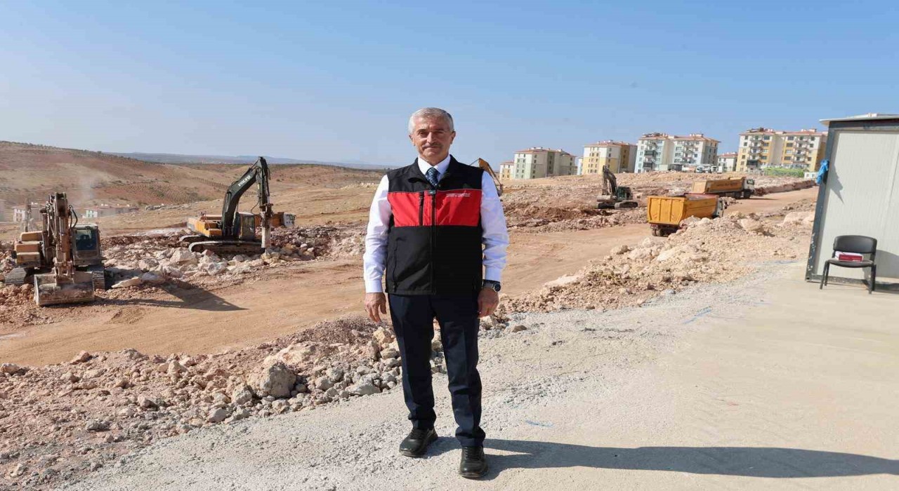 Şahinbey Belediyesinin 10 bin sosyal konut projesinde ilk etabı hızla yükseliyor