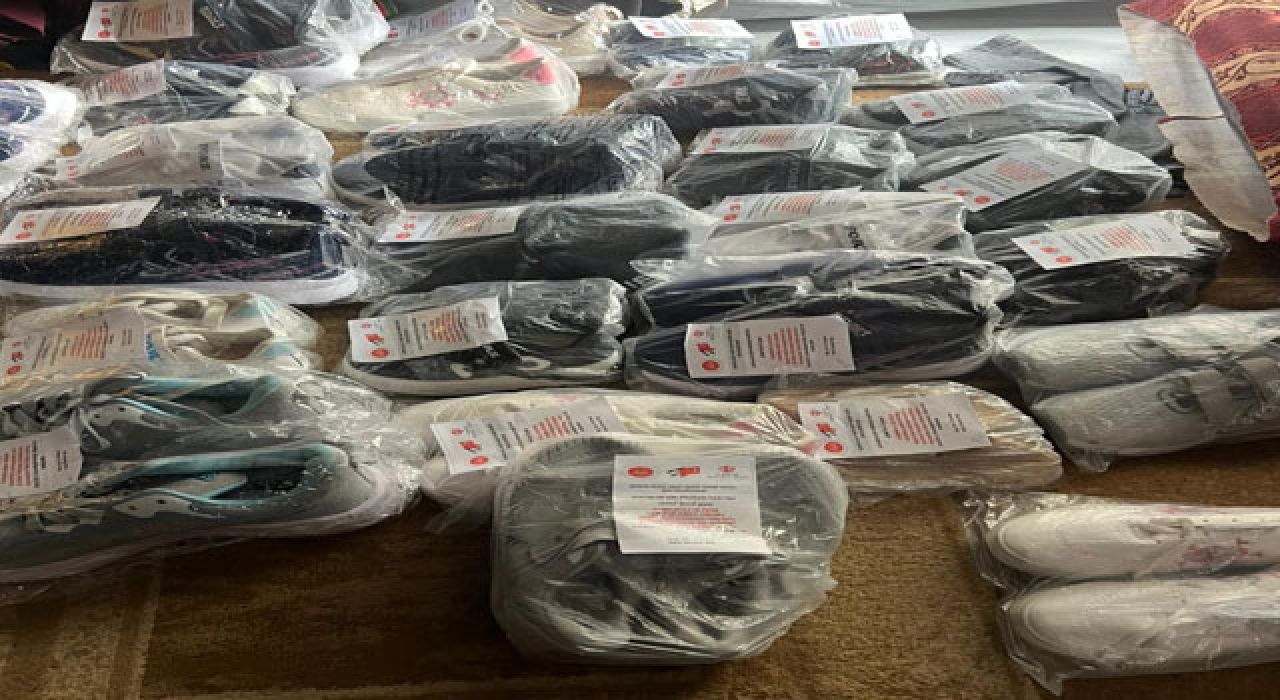 Saimbeyli’li Kadınlardan Gazzeli Çocuklara Ayakkabı Desteği