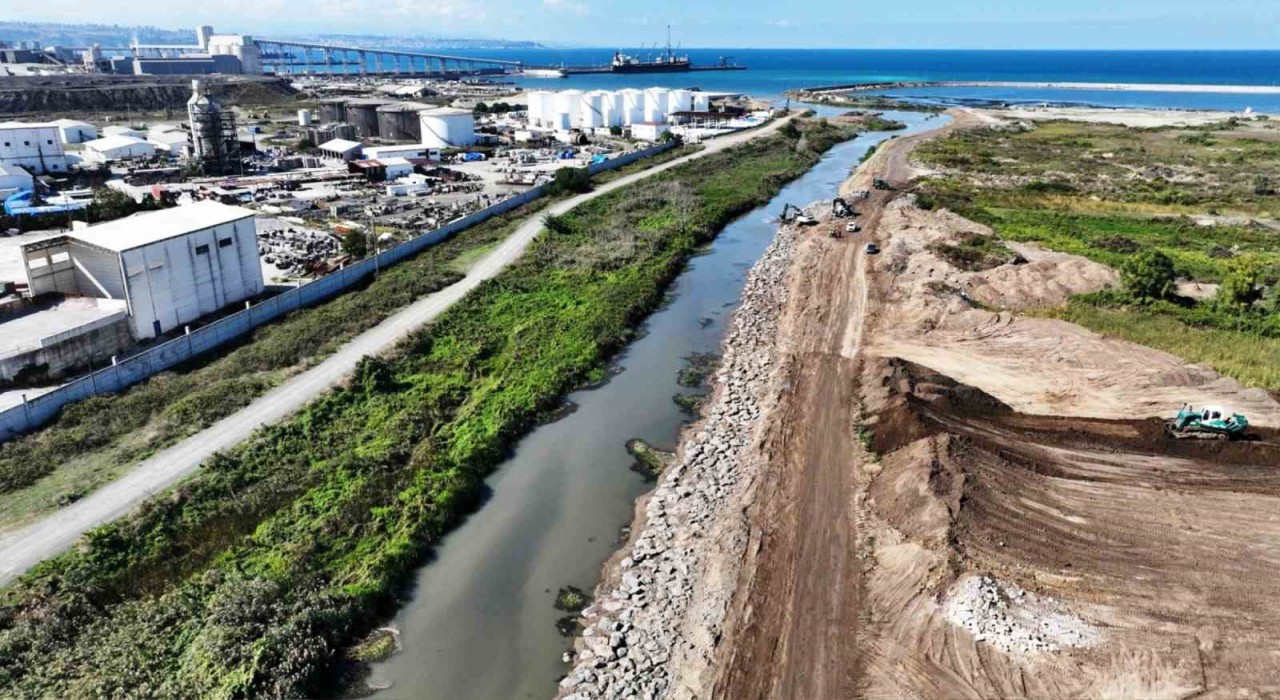 Samsun Yeni OSBde drenaj tamamlandı, taş nakliyesi sürüyor