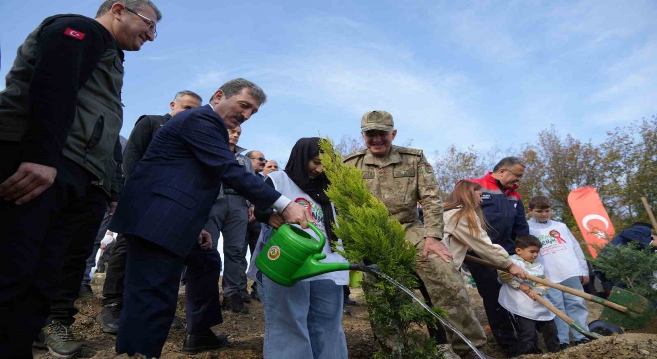 Samsunda Milli Ağaçlandırma Günü: 37 bin 380 adet fidan toprakla buluştu