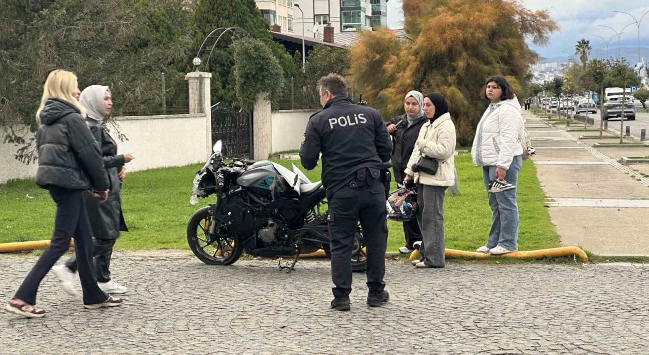 Samsunda motosiklet otomobille çarpıştı: 1 yaralı