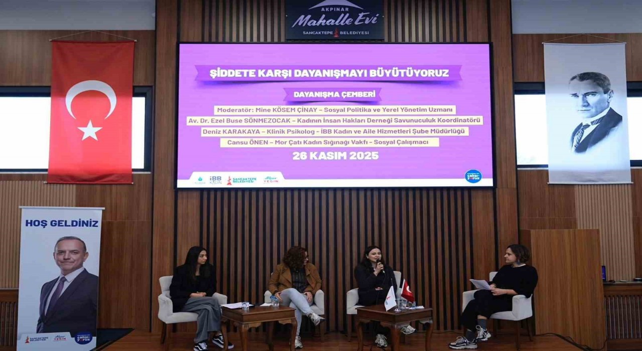 Sancaktepe Belediyesinden kadına yönelik şiddete karşı farkındalık etkinliği