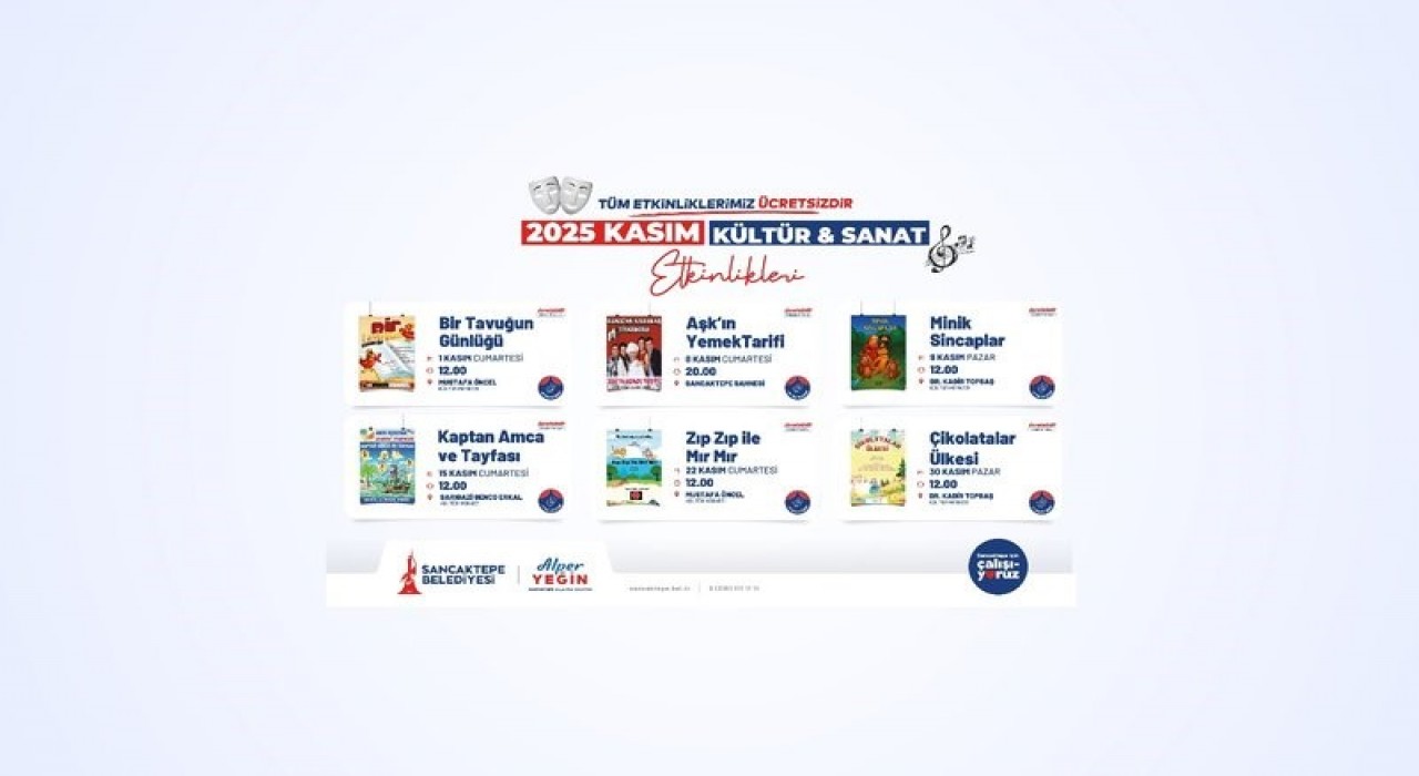 Sancaktepede kasım ayı kültür ve sanatla dolu dolu geçecek