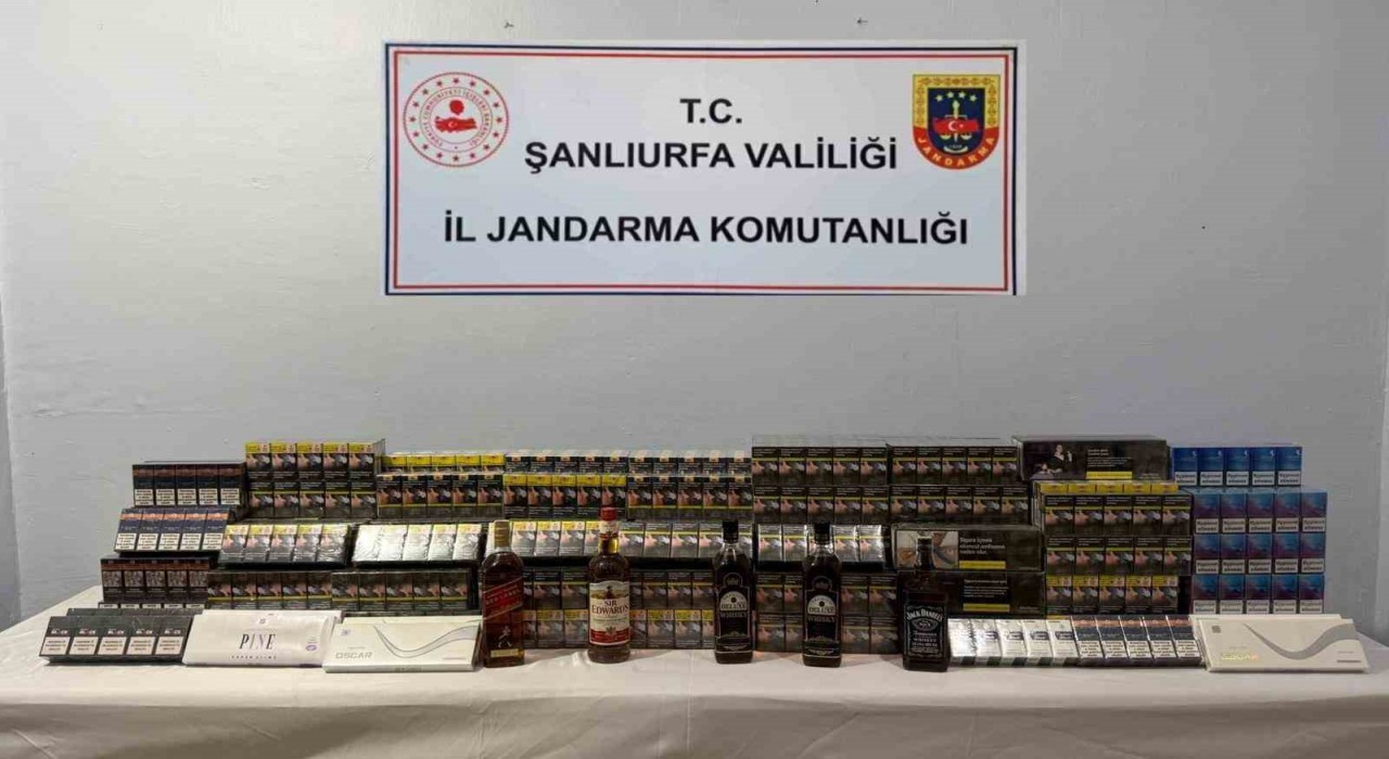 Şanlıurfada 3 bin 800 paket kaçak sigara ele geçirildi