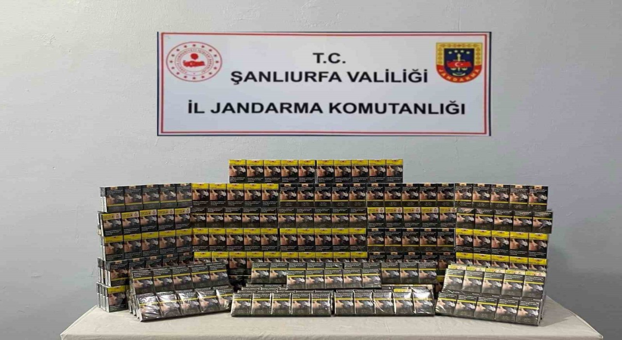 Şanlıurfada 5 bin paket kaçak sigara ele geçirildi