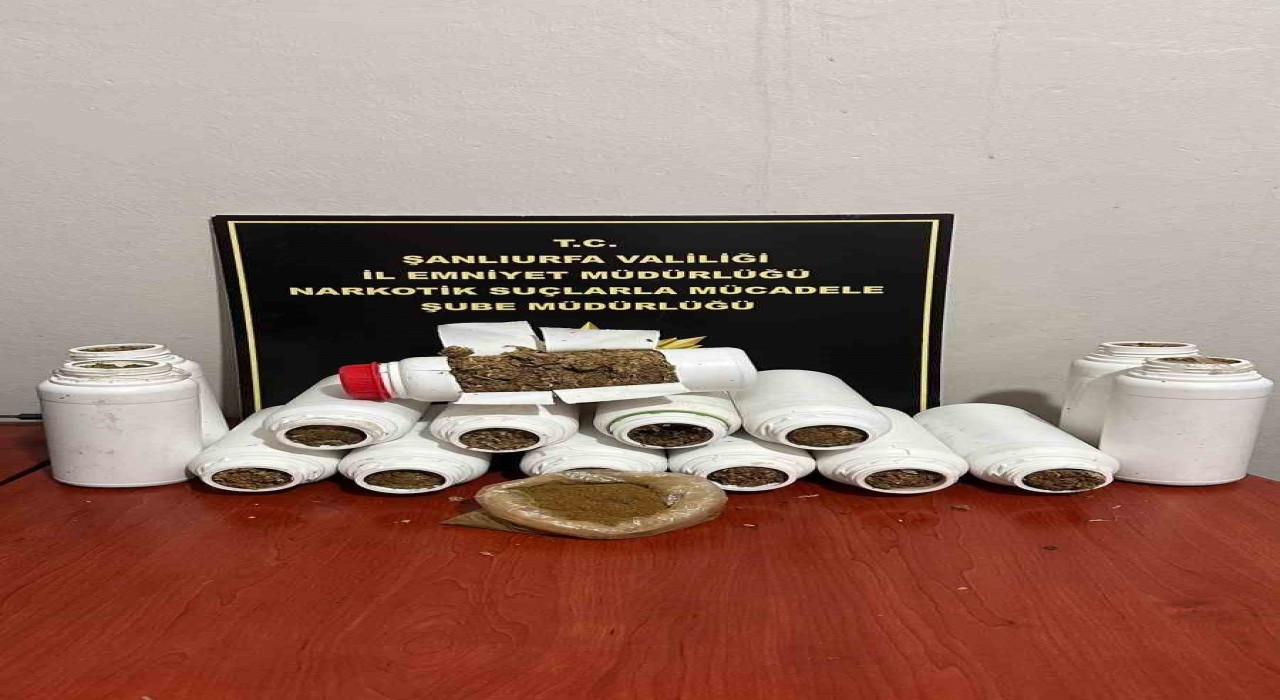 Şanlıurfada 7 kilo 150 gram uyuşturucu ele geçirildi