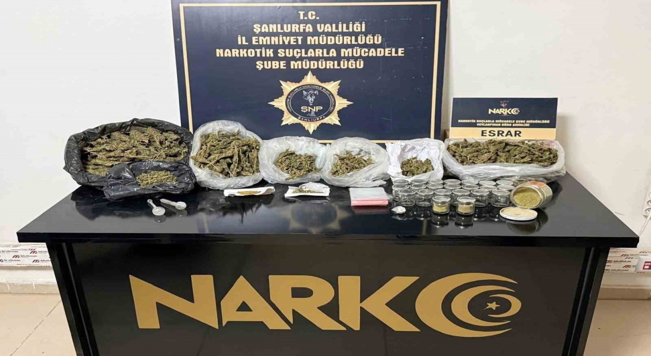 Şanlıurfada uyuşturucu operasyonunda 1 tutuklama