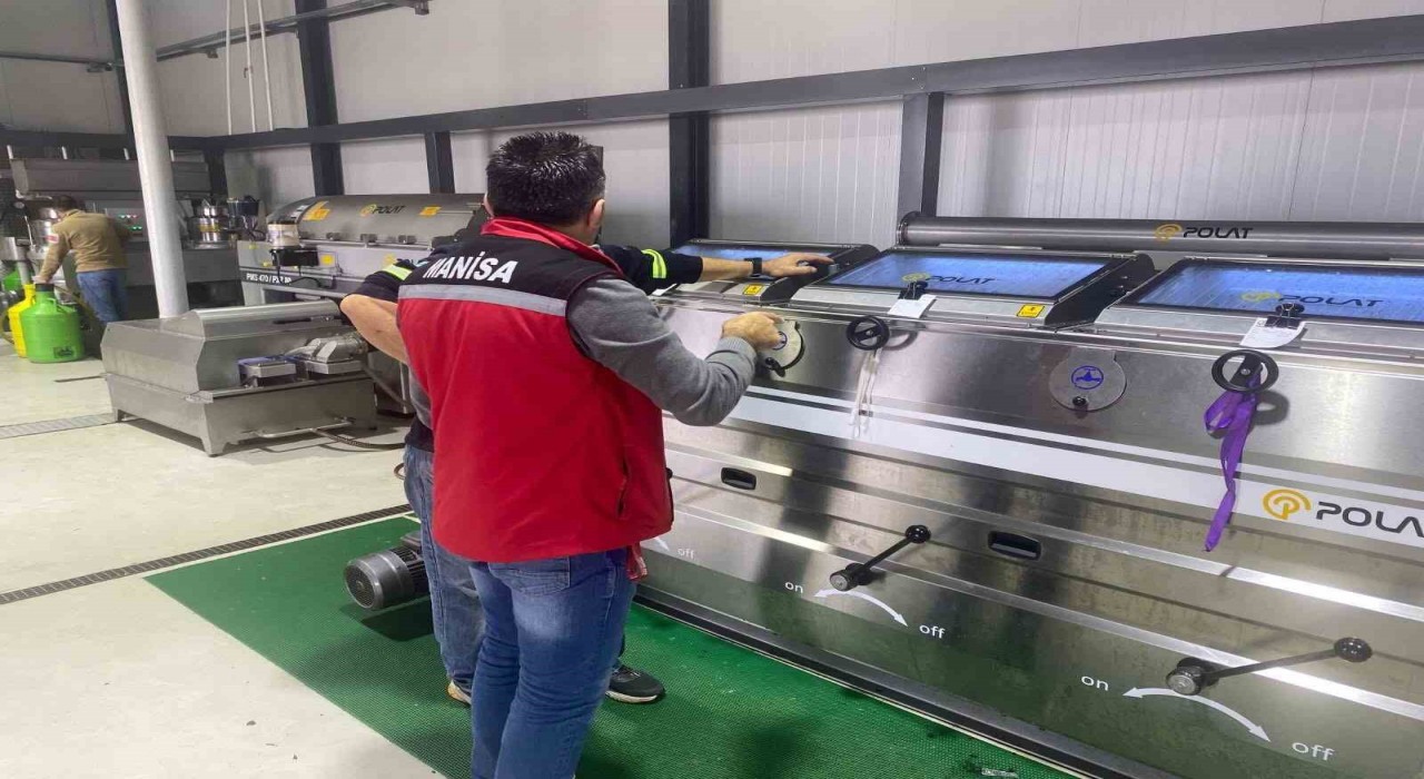 Sarıgölde zeytinyağı üretim tesislerine denetim