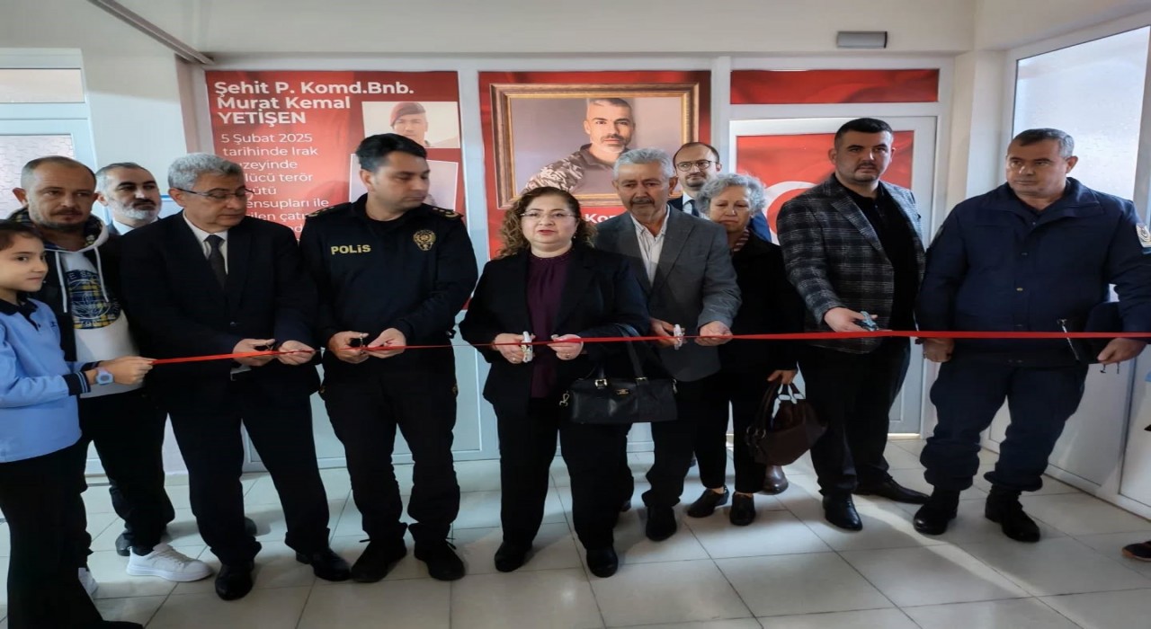 Şehit Binbaşı Yetişenin adı Mursallıda kurulan kütüphanede yaşayacak