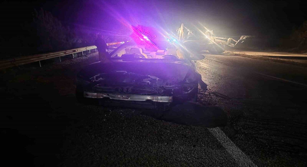 Sinop Belediye Başkanının makam aracı domuz sürüsüne çarptı: Başkan kazayı yara almadan atlattı