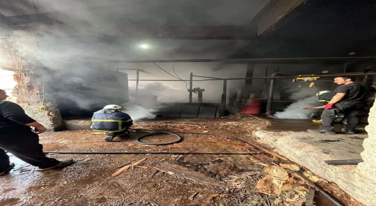 Sinopta sanayi sitesinde yangın paniği