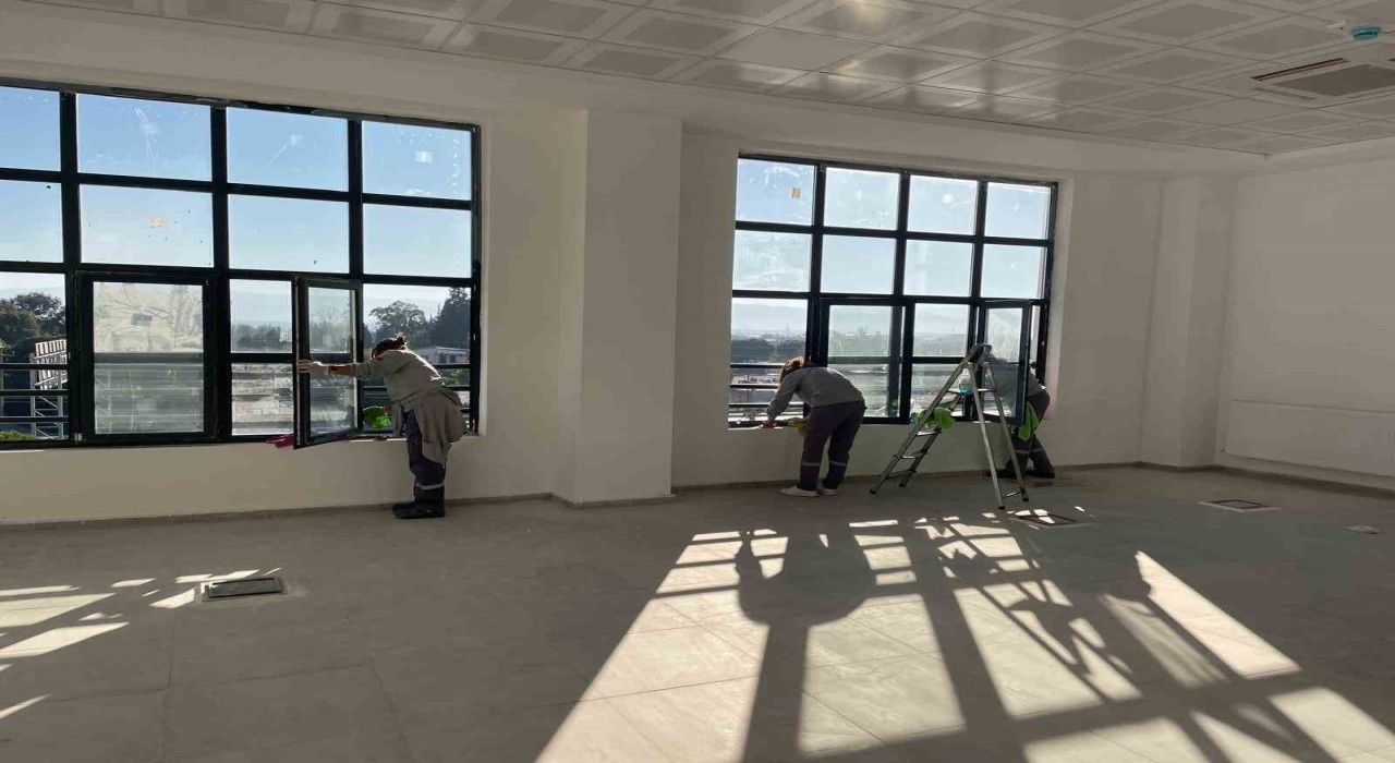 Sökede yeni kaymakamlık binasında hazırlıklar sürüyor