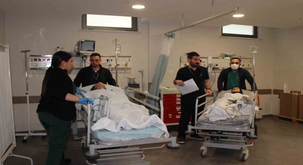 Sular Akademi Hastanesinde afet tatbikatı