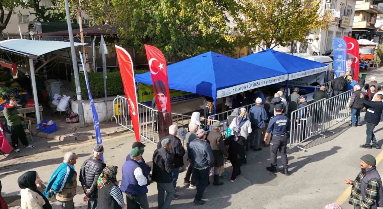Sultanhisarda kışlık fideler vatandaşlara dağıtıldı