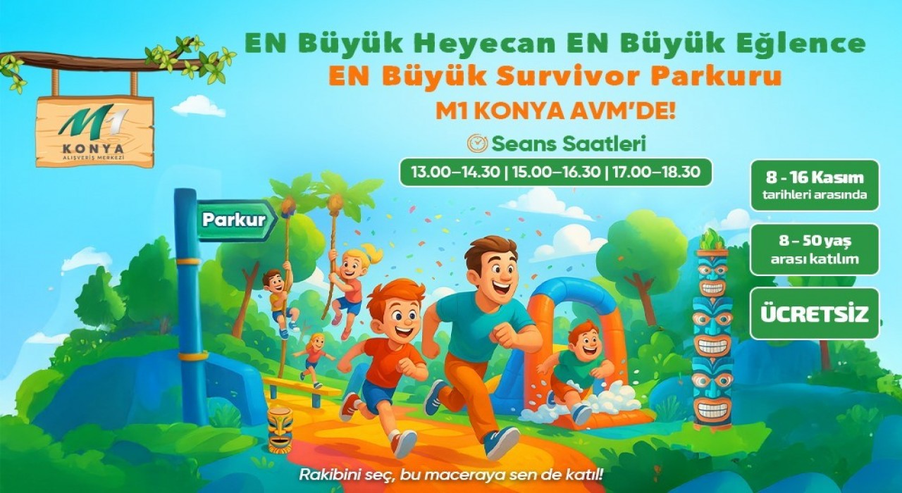 Survivor heyecanı M1 Konya AVMye taşınıyor