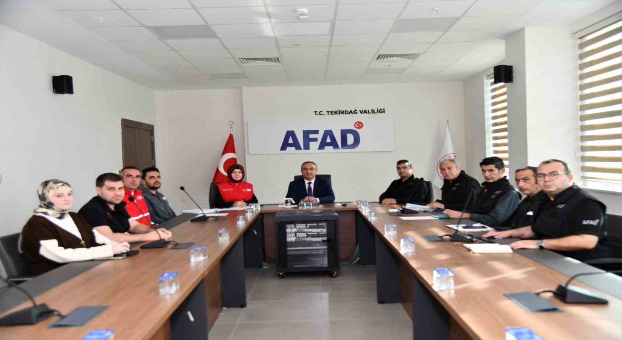 Tekirdağda afet beslenme kapasitesi masaya yatırıldı