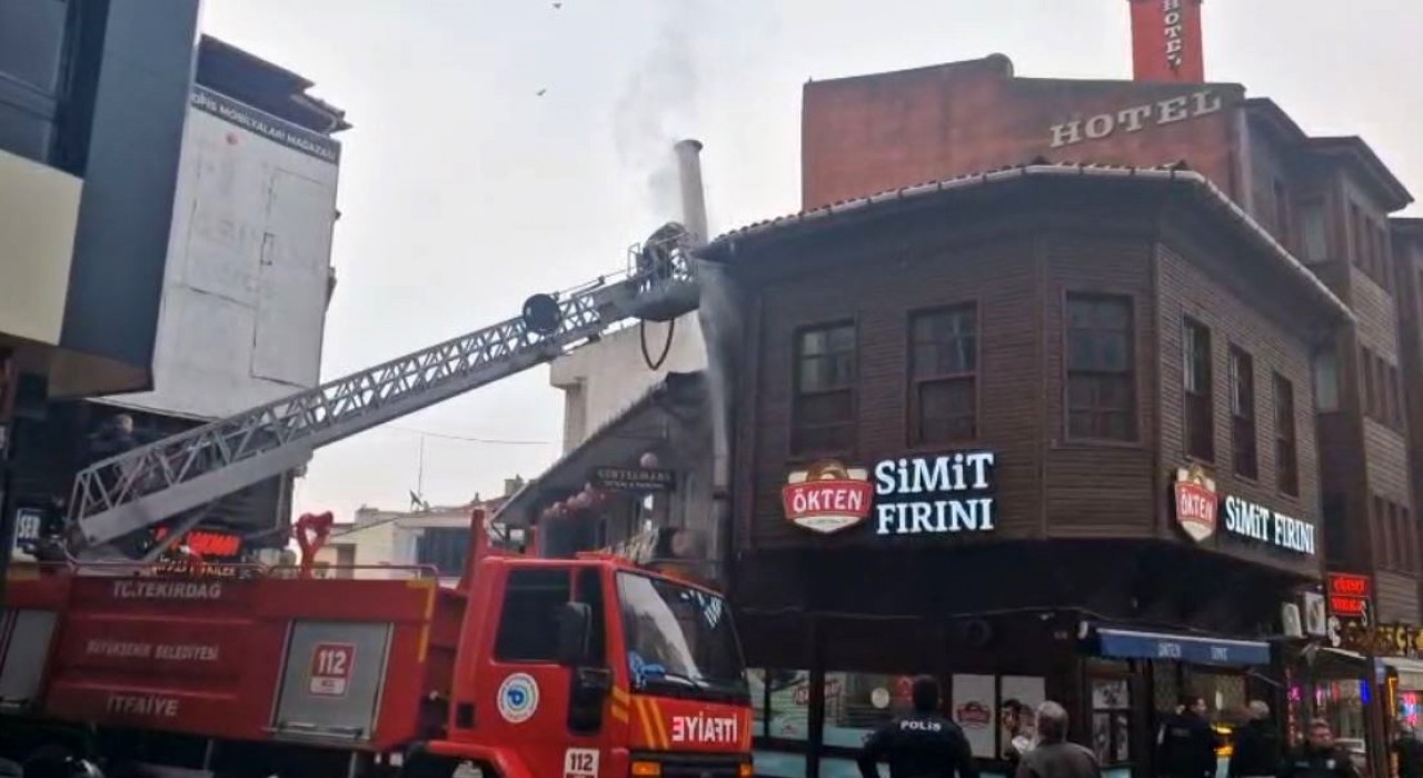 Tekirdağda bacadan çıkan duman paniğe sebep oldu