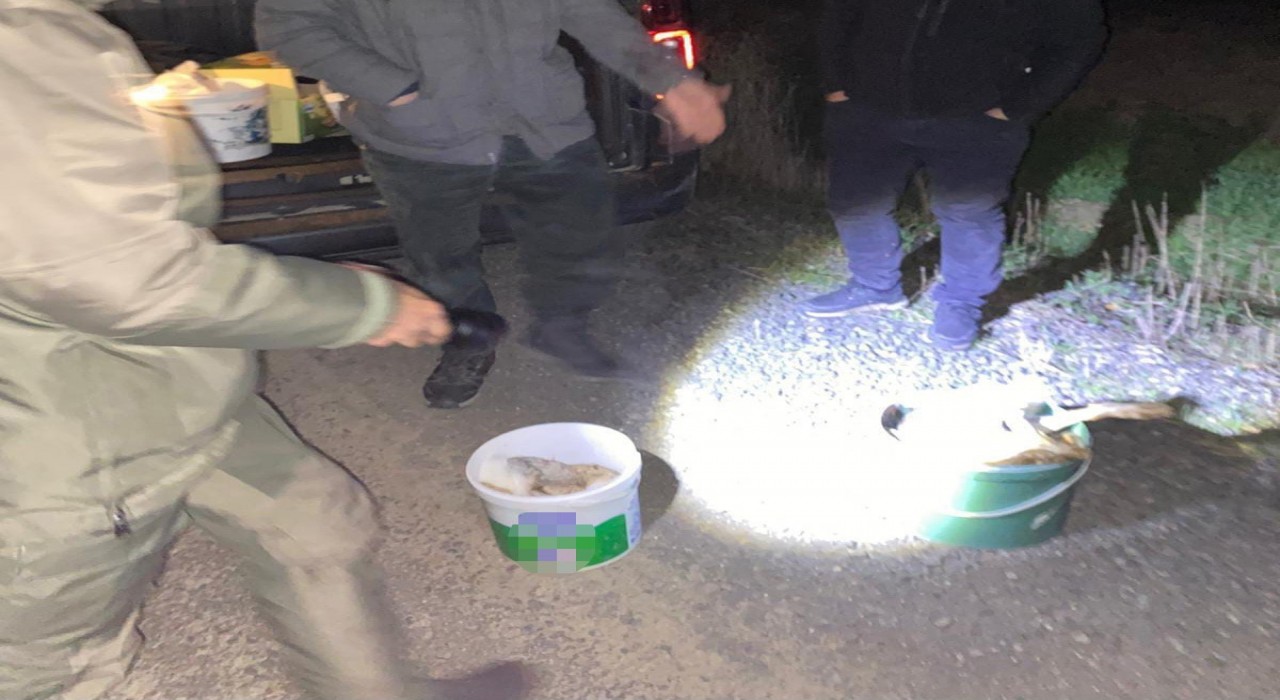 Tekirdağda gece avına baskın: 4 kişiye ceza