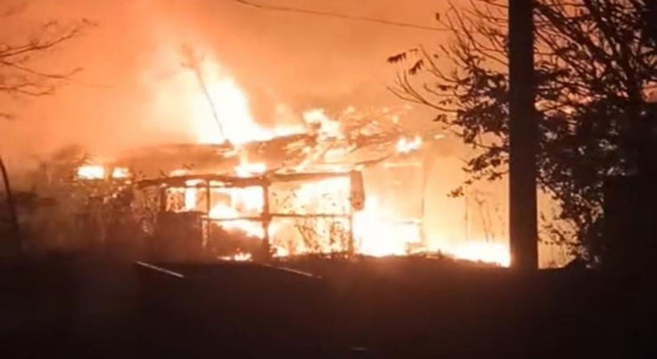 Tekirdağda iş yerinde korkutan yangın