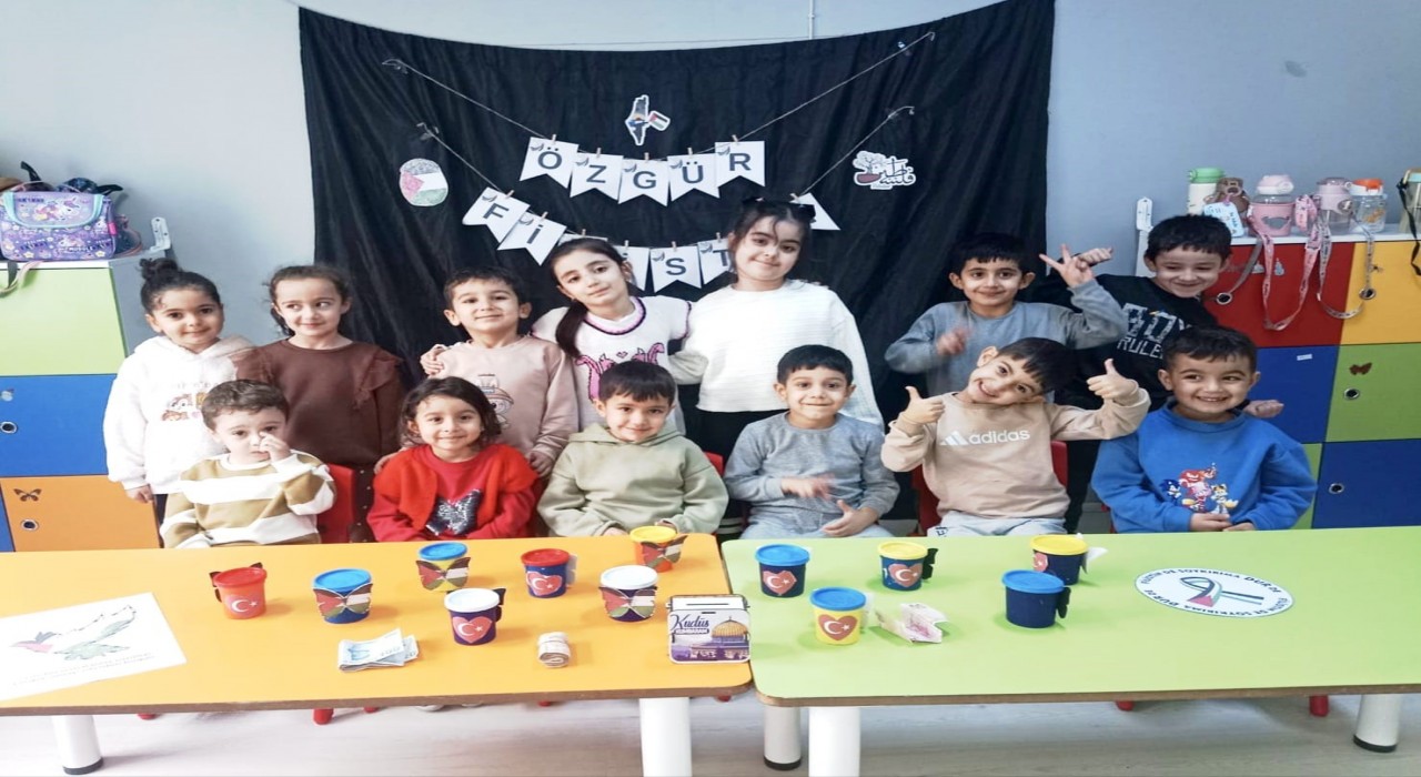 Tuncelili miniklerden Gazzedeki çocuklara anlamlı destek