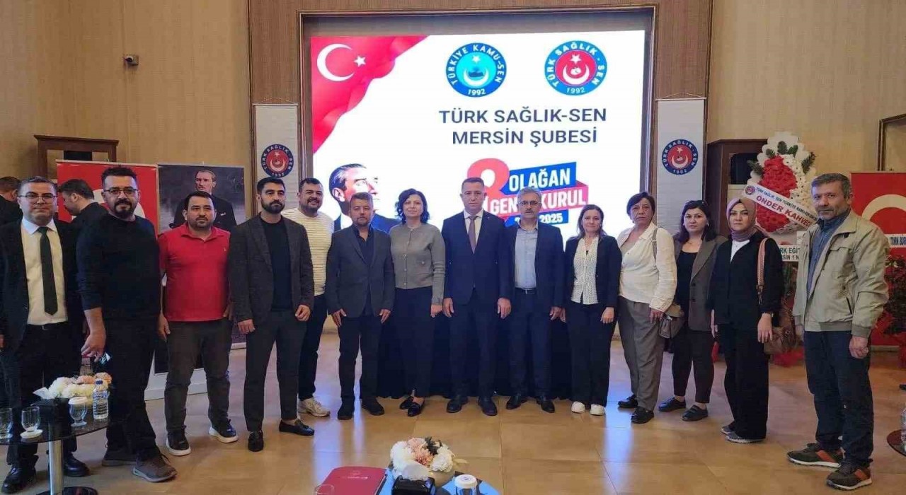 Türk Sağlık-Sen Mersin Şubesinde Halil Vural güven tazeledi