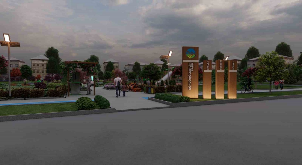 Türkiyede örnek olacak Sürdürülebilir Park projesinde çalışmalar başladı