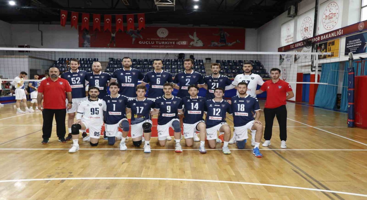 TVF Erkekler 1. Ligi: Düzce Belediyesi Spor Akademisi, rakibini 3-0la geçti