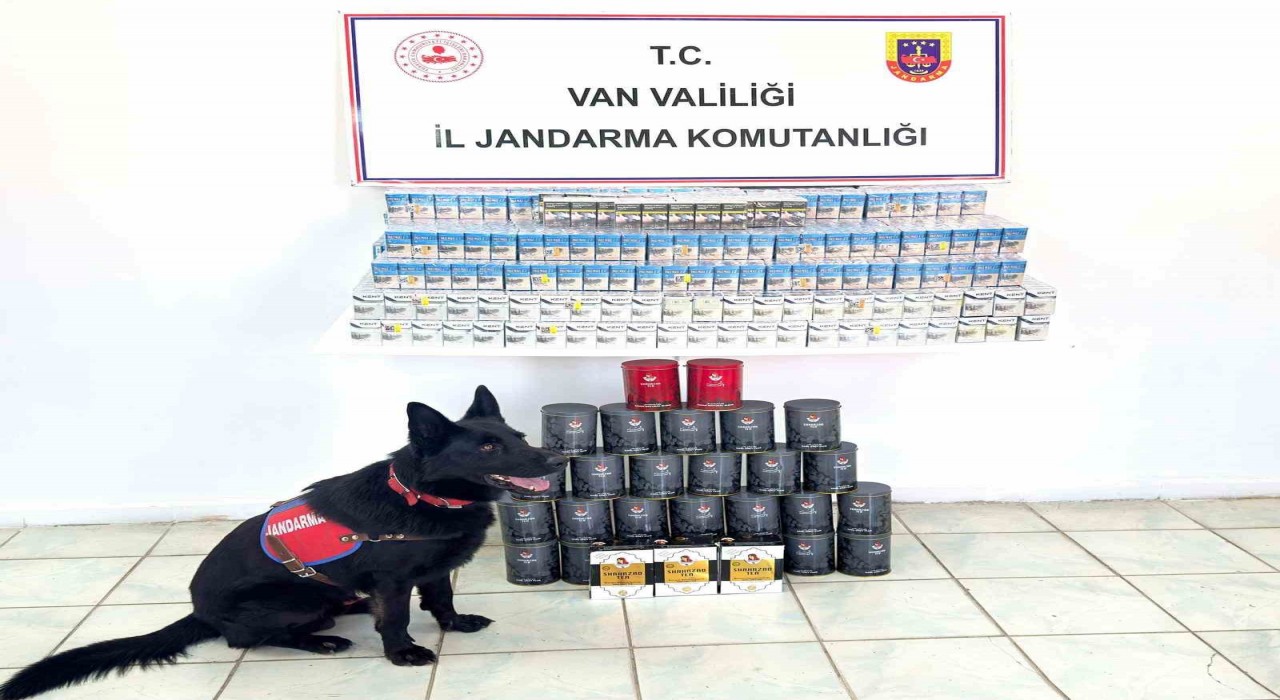 Vanda kaçak sigara ve çay ele geçirildi
