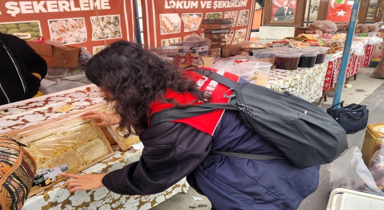 Vizede yöresel ürün pazarı denetimi