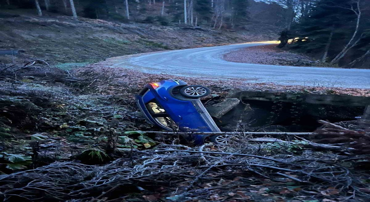 Yedigöller yolunda ölümden döndüler