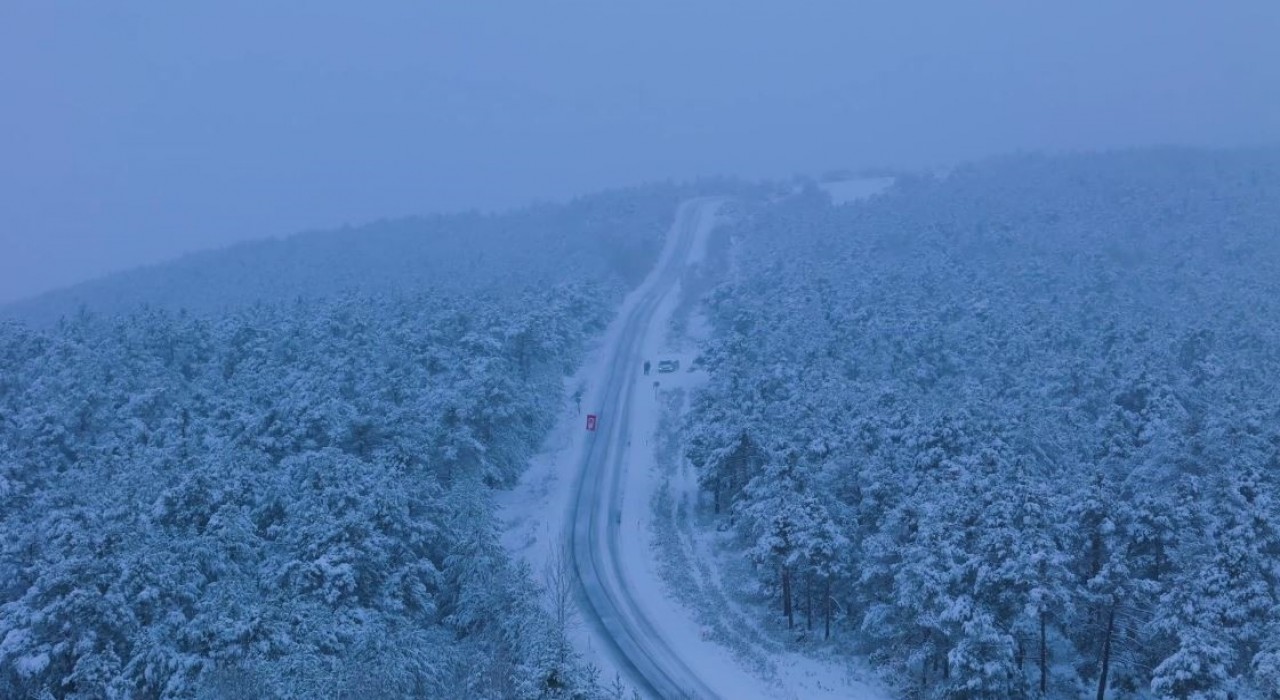 Yozgatta mevsimin ilk karı yağdı