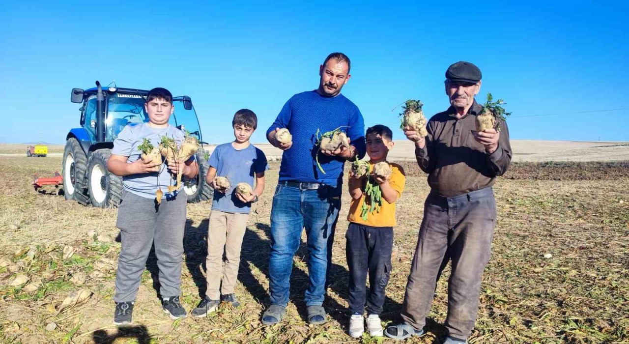 Yozgatta pancar mesaisi sürüyor, 6 aylık emeğin ürünleri yüzleri güldürüyor