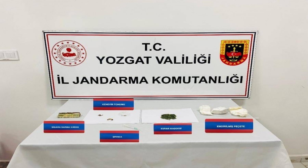 Yozgatta uyuşturucu madde kullanan şahıslar yakalandı