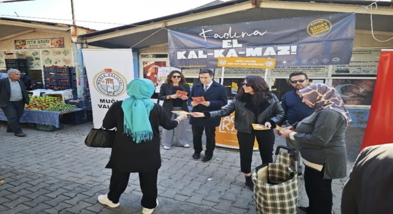 Açık Kapı Muğlada şiddetle mücadele bilgilendirmesi yaptı
