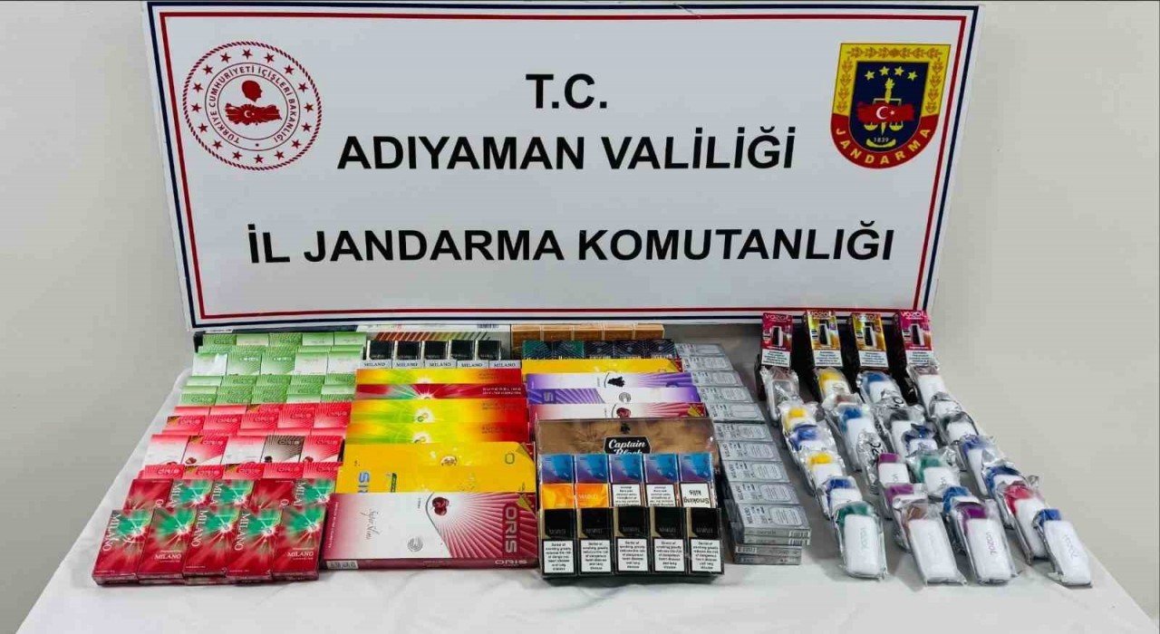 Adıyamanda kaçak sigara operasyonu: 1 gözaltı