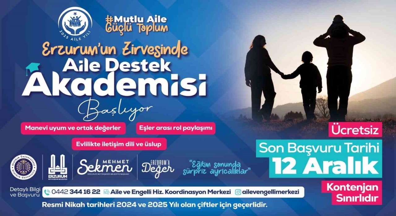 Aile destek akademisi başlıyor