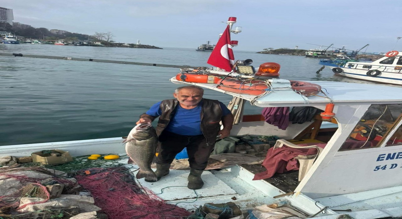 Akçakocada balıkçı ağına 10 kiloluk levrek takıldı