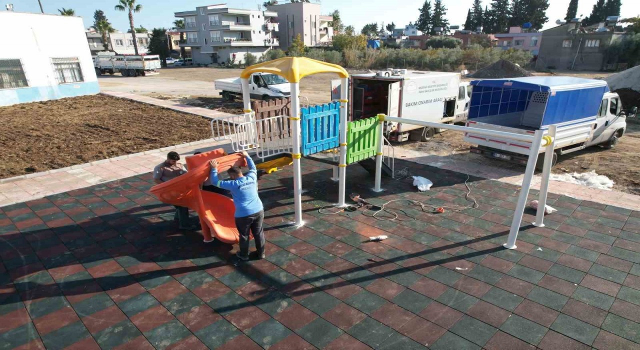 Akdenizde bir park daha yenilendi