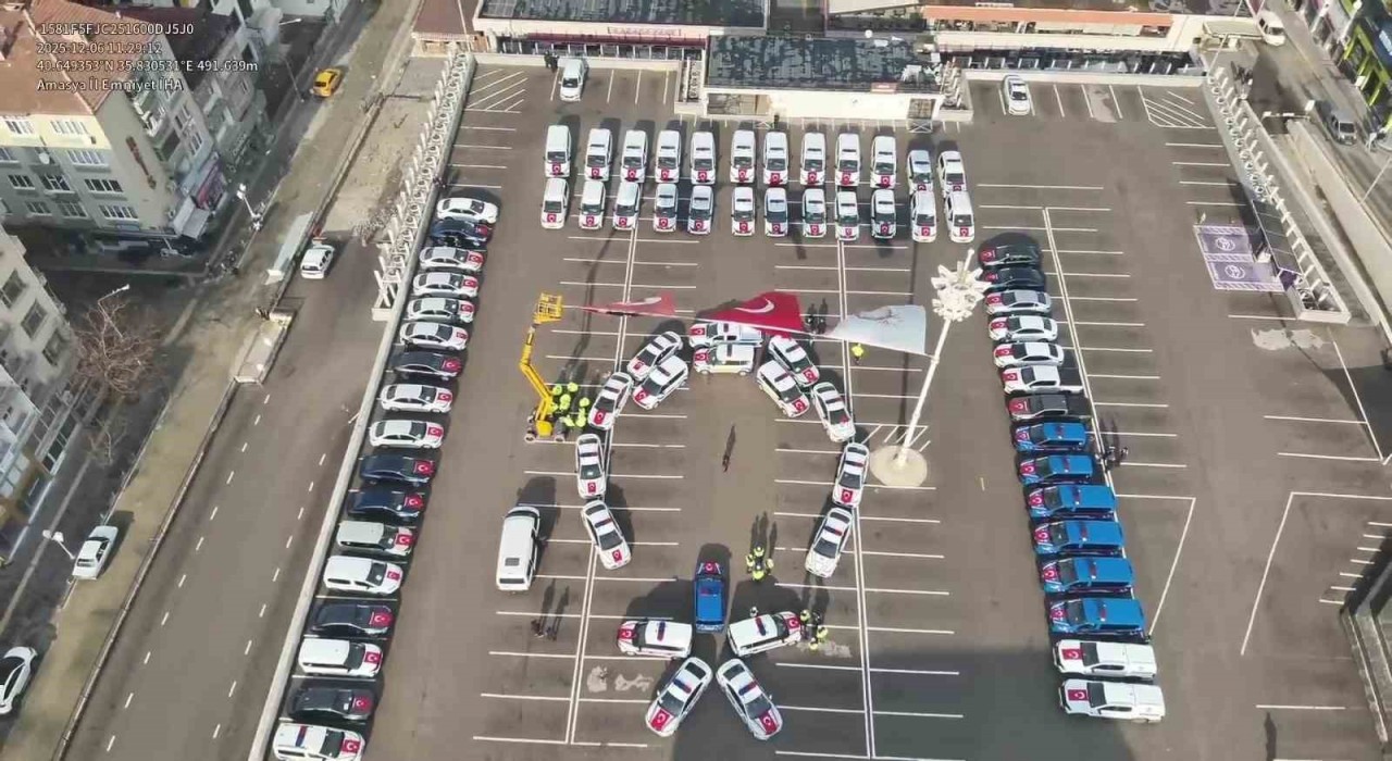 Amasyada emniyet ve jandarma teşkilatına 71 yeni araç