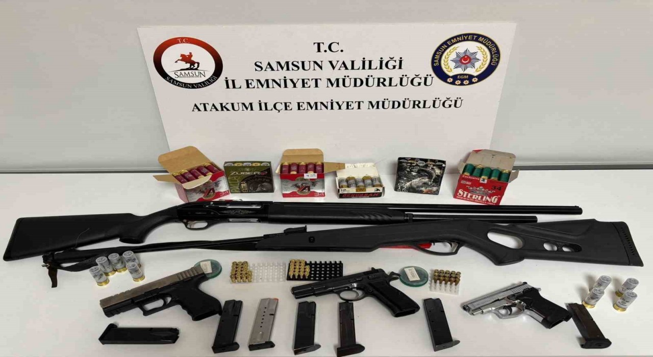 Atakumda ruhsatsız silah ve mühimmat ele geçirildi