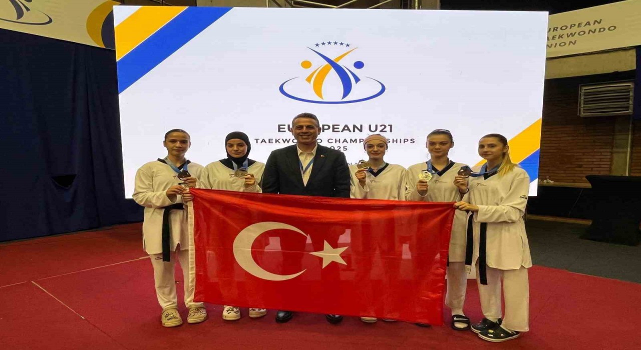 Avrupa Ümitler Taekwondo Şampiyonasında 5 madalya