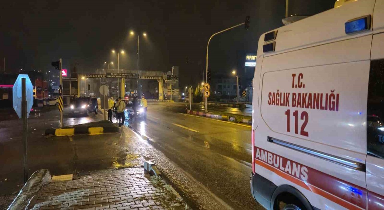 Bartında bir dakikada 3 ayrı kaza